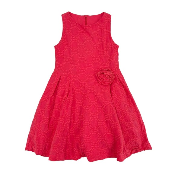 Anavini Girls Pink Smocked Nutcrackers Corduroy Bishop Dress main image 0